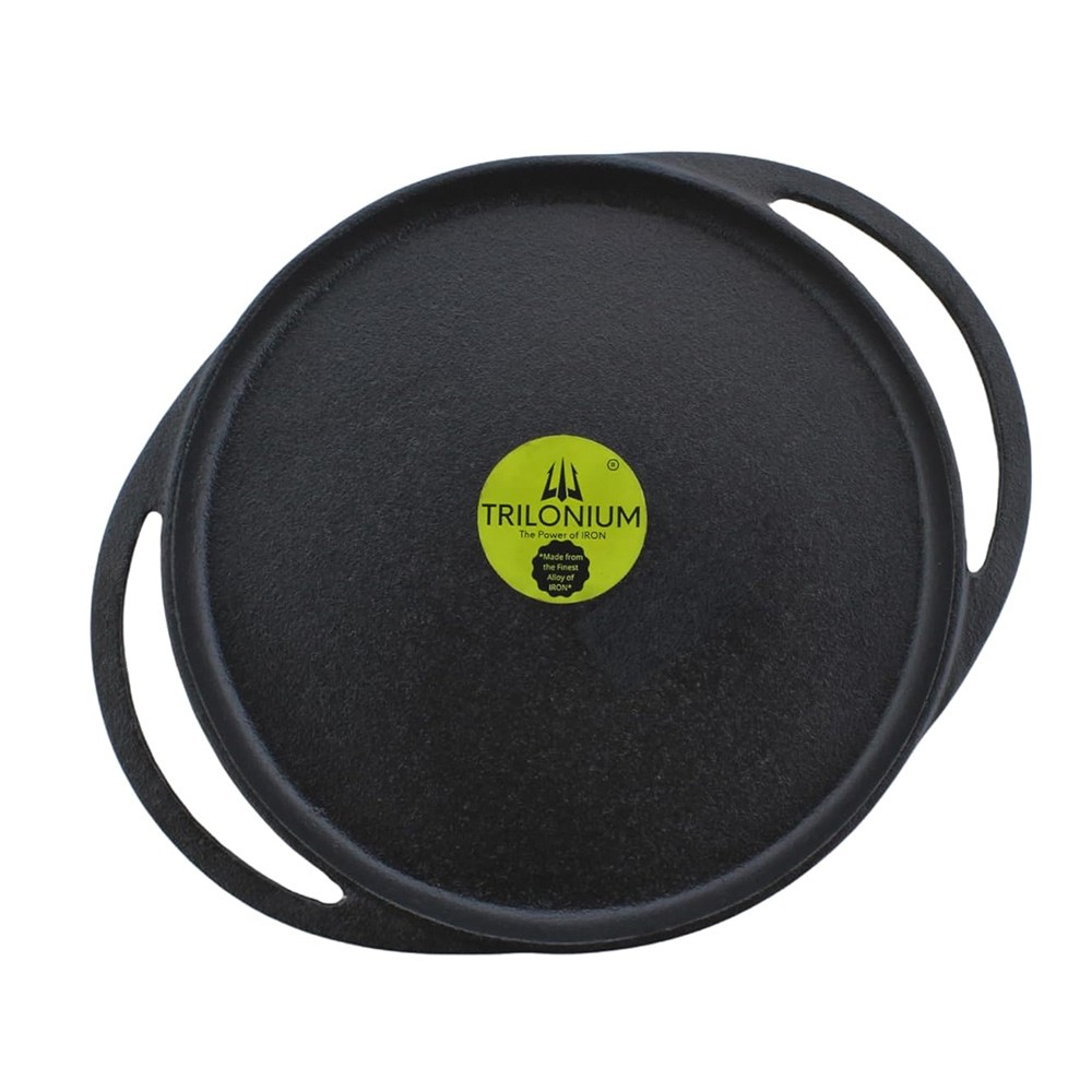 Trilonium Pre-Seasoned Cast Iron Dosa Tawa Infinity 2.0 30 cm (12 inch)
